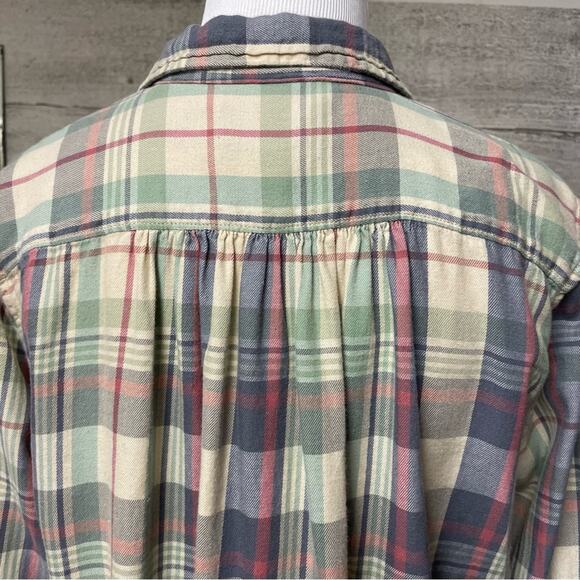 Ralph Lauren Denim Supply Large Plaid Button Down Flannel Shirt Long Sleeve Med - Picture 6 of 6